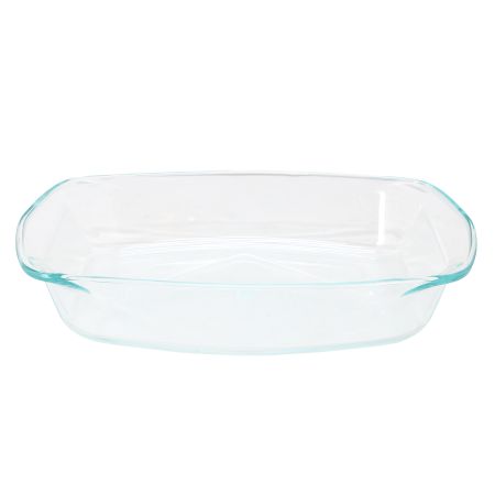Soho Lounge Carnegie Hill 16 inch x 11 Inch x 3.1 Inch Tempered Glass Multi-Purpose Pan with Built-in Handles