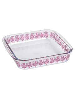 Spice By Tia Mowry 1.8 Quart Spicy Cloves Glass Square Baker