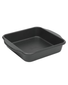Oster Teston Platinum Collection 8 Inch Nonstick Carbon Steel Square Cake Pan in Matte Black