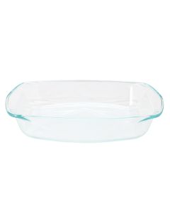 Soho Lounge Carnegie Hill 16 inch x 11 Inch x 3.1 Inch Tempered Glass Multi-Purpose Pan with Built-in Handles